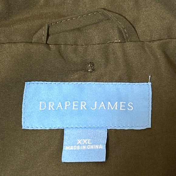 Draper James Size XXL Green Belted Trench Coat Detachable Hood DJRB24727-KO - Picture 3 of 13